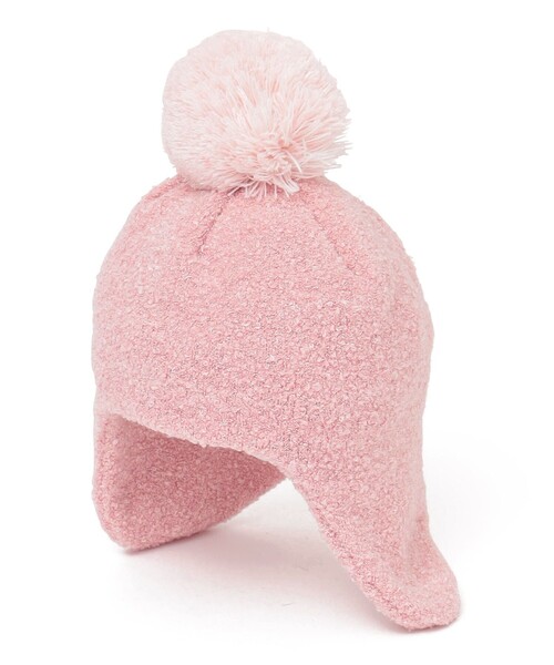 SHIPS KIDS:ベビー ふわもこ 無地 ニットキャップ（ニット