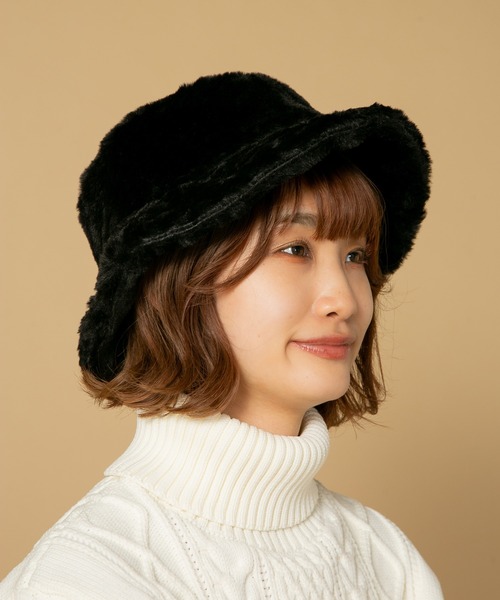 fort point(フォーポイント)の「【C-FORT POINT/フォートポイント】 ファーバケットハット(ハット・レディース・アイボリー/ブラック/グレー・FREE)」の17枚目の写真