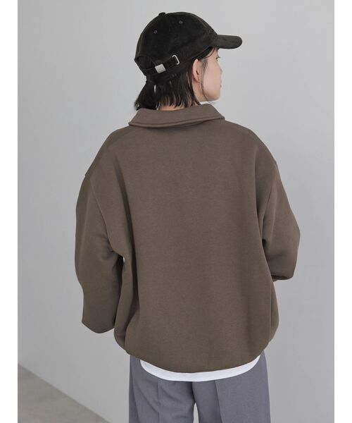 AMERICAN HOLIC(アメリカンホリック)の「スキッパー衿付き裏毛プルオーバー(Tシャツ/カットソー・レディース・ブラック/ブラウン/アイボリー/その他6・M/L)」の6枚目の写真