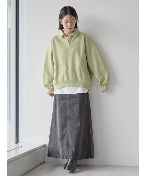 AMERICAN HOLIC(アメリカンホリック)の「スキッパー衿付き裏毛プルオーバー(Tシャツ/カットソー・レディース・ブラック/ブラウン/アイボリー/その他6・M/L)」の20枚目の写真