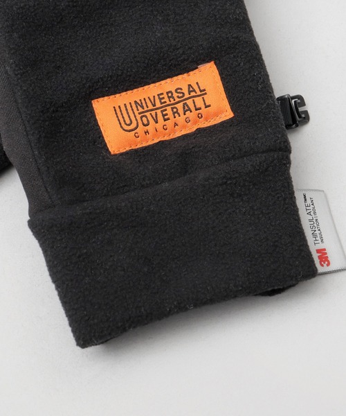 UNIVERSAL OVERALL（ユニバーサルオーバーオール）の「シンサレート フリース ストレッチ タッチパネル対応 グローブ（手袋・メンズ・ブラック・FREE）」の8枚目の写真