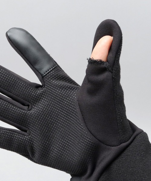 UNIVERSAL OVERALL（ユニバーサルオーバーオール）の「シンサレート フリース ストレッチ タッチパネル対応 グローブ（手袋・メンズ・ブラック・FREE）」の3枚目の写真