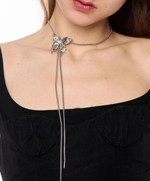 ANTIQUE BUTTERFLY PENDANT NECKLACE
