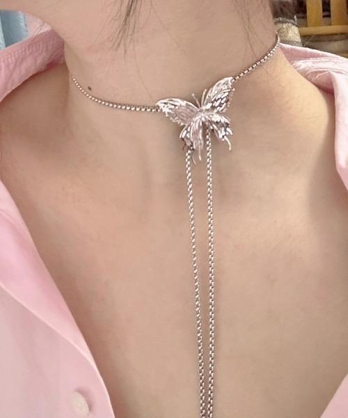 Vipoa（ヴィポア）の「ANTIQUE BUTTERFLY PENDANT NECKLACE（ネックレス・レディース・シルバー・FREE）」の22枚目の写真