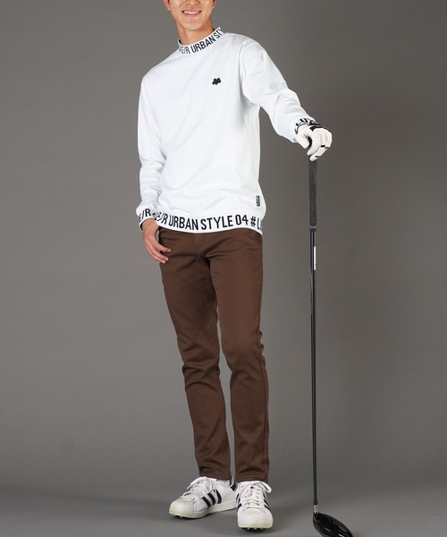 jiggys shop（ジギーズショップ）の「切り替えロゴミニモックネック長袖Tシャツ ロンT カットソー GOLF（Tシャツ/カットソー・メンズ・ホワイト/ブラック/チャコールグレー・MEDIUM/LARGE）」の17枚目の写真