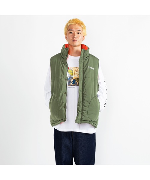 APPLEBUM(アップルバム)の「Military Innercotton Vest(ダウンベスト・メンズ・グレー/オリーブ/ネイビー・MEDIUM/X-LARGE/LARGE)」の14枚目の写真