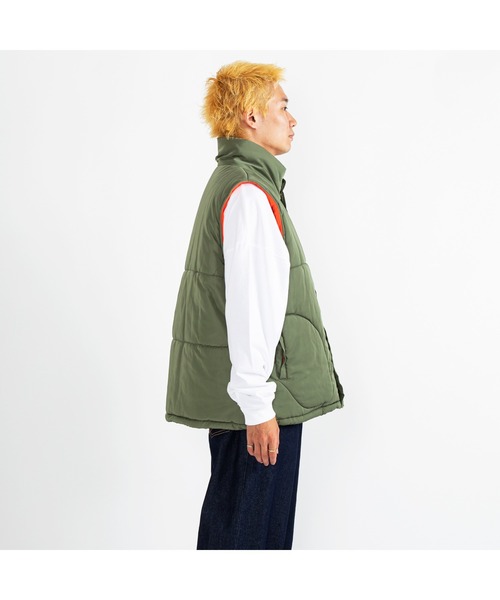APPLEBUM(アップルバム)の「Military Innercotton Vest(ダウンベスト・メンズ・グレー/オリーブ/ネイビー・MEDIUM/X-LARGE/LARGE)」の15枚目の写真