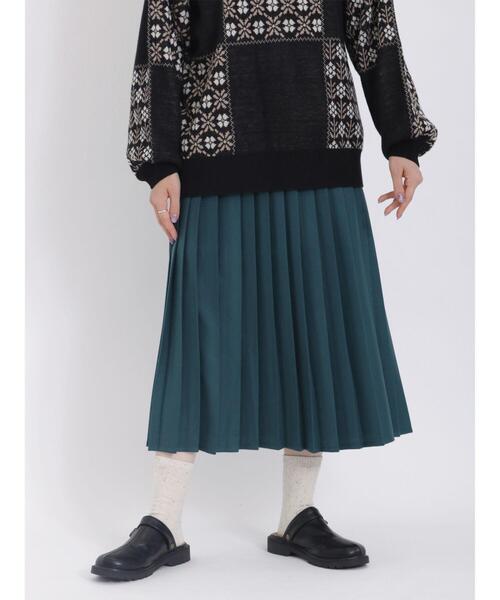 Samansa Mos2（サマンサ モスモス）の「TRプリーツスカート（スカート・レディース・チャコールグレー/ベージュ/レッド/グリーン・F）」の10枚目の写真