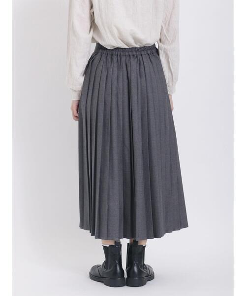 Samansa Mos2（サマンサ モスモス）の「TRプリーツスカート（スカート・レディース・チャコールグレー/ベージュ/レッド/グリーン・F）」の13枚目の写真