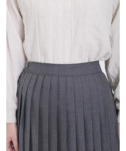 Samansa Mos2（サマンサ モスモス）の「TRプリーツスカート（スカート・レディース・チャコールグレー/ベージュ/レッド/グリーン・F）」の14枚目の写真