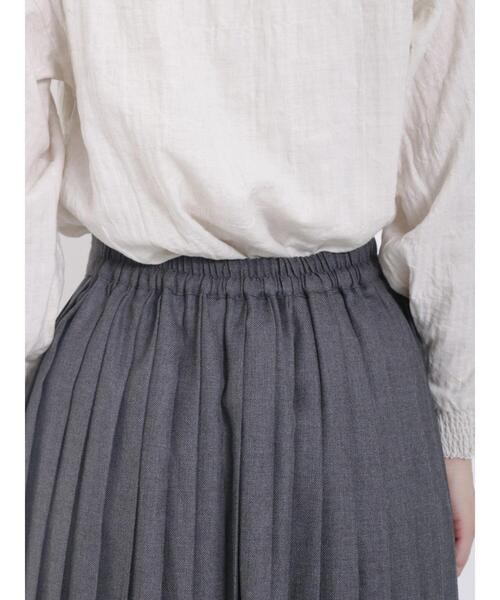 Samansa Mos2（サマンサ モスモス）の「TRプリーツスカート（スカート・レディース・チャコールグレー/ベージュ/レッド/グリーン・F）」の15枚目の写真