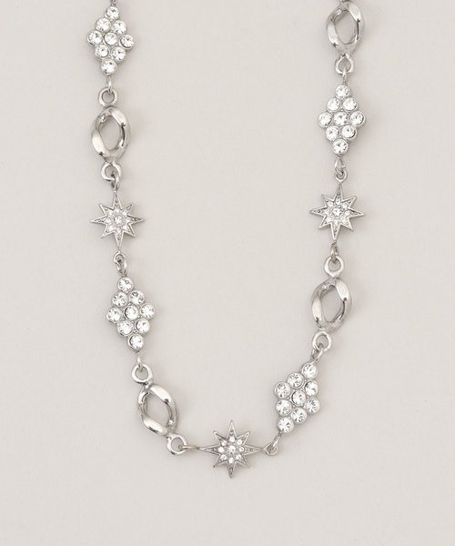 La TOTALITE(ラトータリテ)の「【ADER.bijoux/アデル ビジュー】STAR mix motif necklace(ネックレス・レディース・ゴールド/シルバー・FREE)」の2枚目の写真