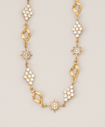 【ADER.bijoux/アデル ビジュー】STAR mix motif necklace