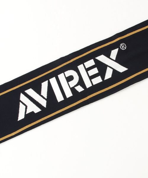 AVIREX(アヴィレックス)の「SOCCER MUFFLER / サッカー マフラー / AVIREX / アヴィレックス(マフラー・メンズ・ネイビー/ダークグリーン系・F)」の4枚目の写真