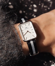 Daniel Wellington | Quadro 20x26 シルバー チャコール　レディース 腕時計(アナログ腕時計)