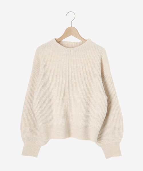 le.coeur blanc（ルクールブラン）の「ボトルネックラメリブニット（ニット/セーター・レディース・ライトグレー/ブルー/ベージュ・38）」の22枚目の写真