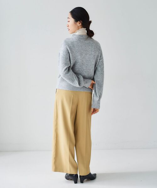 le.coeur blanc（ルクールブラン）の「ボトルネックラメリブニット（ニット/セーター・レディース・ライトグレー/ブルー/ベージュ・38）」の20枚目の写真