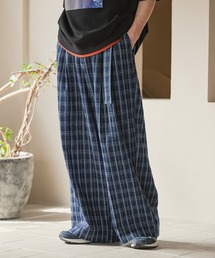 CASPER JOHN | Belted check denim pants/ベルテッドチェックデニムパンツ(デニムパンツ)