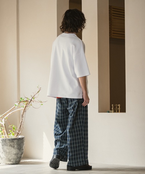 CASPER JOHN（キャスパージョン）の「Belted check denim pants/ベルテッドチェックデニムパンツ（デニムパンツ・メンズ・インディゴブルー/ダークインディゴブルー・SMALL/X-SMALL/LARGE/MEDIUM）」の19枚目の写真