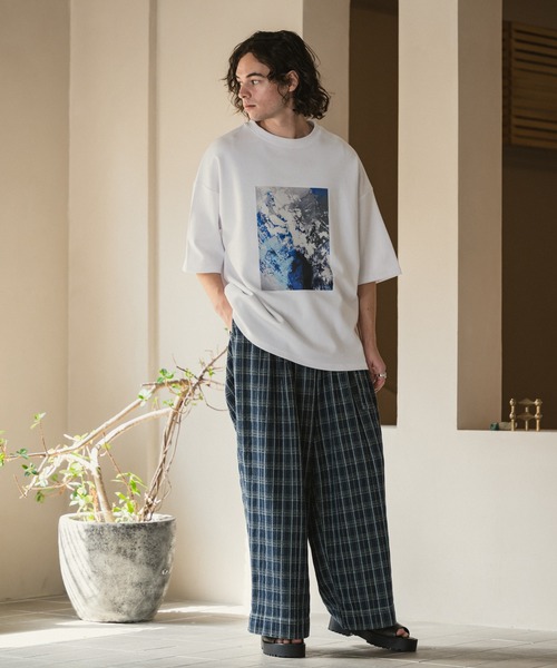 CASPER JOHN（キャスパージョン）の「Belted check denim pants/ベルテッドチェックデニムパンツ（デニムパンツ・メンズ・インディゴブルー/ダークインディゴブルー・SMALL/X-SMALL/LARGE/MEDIUM）」の20枚目の写真