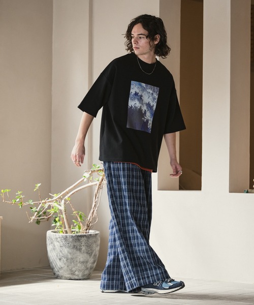 CASPER JOHN（キャスパージョン）の「Belted check denim pants/ベルテッドチェックデニムパンツ（デニムパンツ・メンズ・インディゴブルー/ダークインディゴブルー・SMALL/X-SMALL/LARGE/MEDIUM）」の11枚目の写真