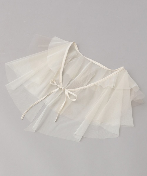 A part by（アパートバイ）の「フリルサッシュ／アソート（付け襟・レディース・ブラック/オフホワイト/アイボリー/ブラック系その他6・FREE）」の2枚目の写真