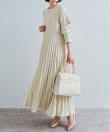 追加2》キュプラフィブリルギャザーワンピース（ワンピース）｜VERMEIL