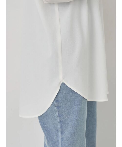 earth music&ecology（アースミュージックアンドエコロジー）の「2wayオーバーシャツ（シャツ/ブラウス・レディース・オフホワイト/ブルー/チェック・FREE）」の11枚目の写真