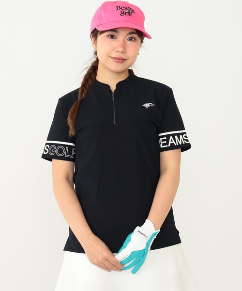 BEAMS GOLF ORANGE LABEL / ハーフジップ モックネックシャツ