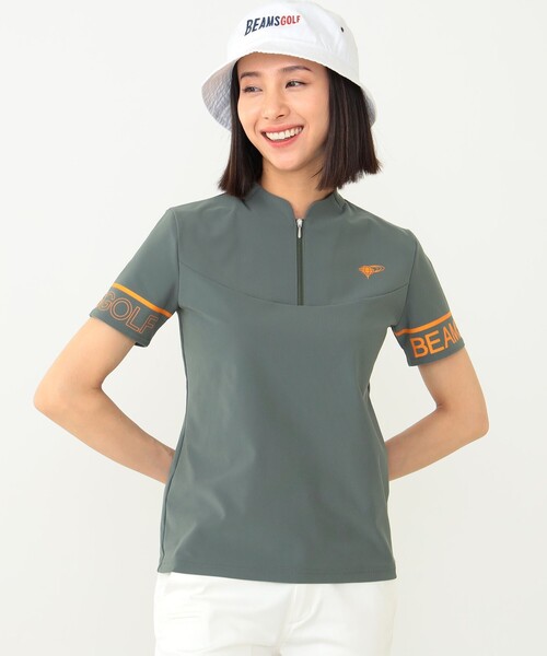 BEAMS GOLF ORANGE LABEL / ハーフジップ モックネックシャツ