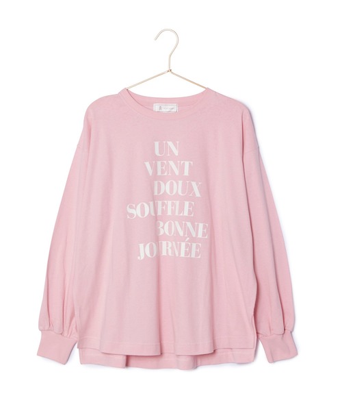 ROPE' PICNIC(ロペピクニック)の「オーバーサイズロゴロンT/リンクコーデ(Tシャツ/カットソー・レディース・オフホワイト/ネイビー/ピンク/キナリ・38)」の8枚目の写真