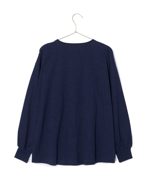 ROPE' PICNIC(ロペピクニック)の「オーバーサイズロゴロンT/リンクコーデ(Tシャツ/カットソー・レディース・オフホワイト/ネイビー/ピンク/キナリ・38)」の9枚目の写真