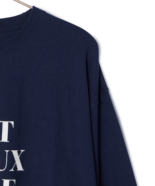 ROPE' PICNIC(ロペピクニック)の「オーバーサイズロゴロンT/リンクコーデ(Tシャツ/カットソー・レディース・オフホワイト/ネイビー/ピンク/キナリ・38)」の11枚目の写真