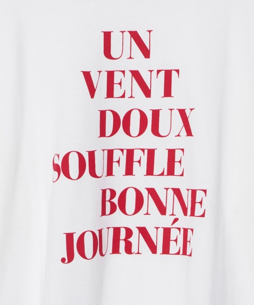 ROPE' PICNIC(ロペピクニック)の「オーバーサイズロゴロンT/リンクコーデ(Tシャツ/カットソー・レディース・オフホワイト/ネイビー/ピンク/キナリ・38)」の16枚目の写真