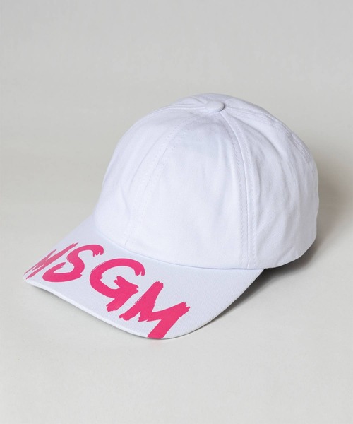 MSGM（エムエスジーエム）の「MSGM(エムエスジーエム)Kids & Junior ブランドロゴキャップ（キャップ・キッズ・ブラック/ホワイト・ONE SIZE）」の2枚目の写真