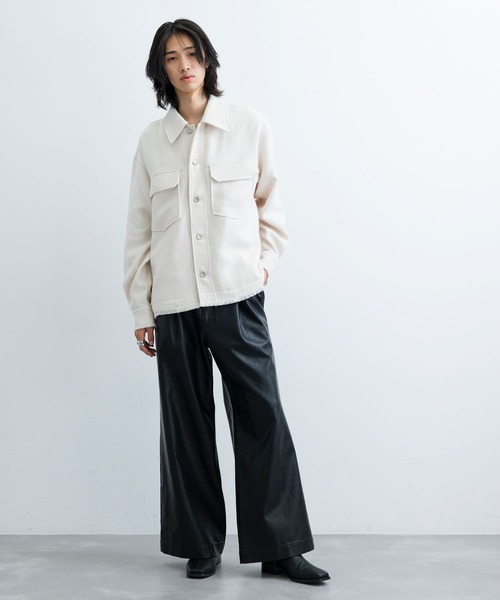 JUNRED（ジュンレッド）の「ツイードレトロカラーブルゾン（ブルゾン・メンズ・ホワイト/ブラック・L/M/S）」の15枚目の写真