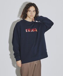 tk.TAKEO KIKUCHI | 裏毛ロゴドッグ刺繍スウェット(スウェット)