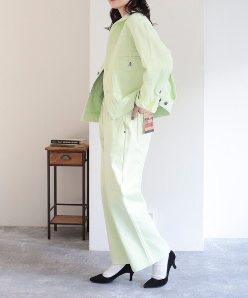 GEVACO（ゲバコ）の「【GEVACO/ゲバコ】10ozカラーツイル＆デニムジャケット（デニムジャケット・レディース・イエロー/ライトブルー/ネイビー・38）」の6枚目の写真