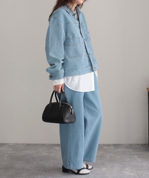 GEVACO（ゲバコ）の「【GEVACO/ゲバコ】10ozカラーツイル＆デニムジャケット（デニムジャケット・レディース・イエロー/ライトブルー/ネイビー・38）」の15枚目の写真