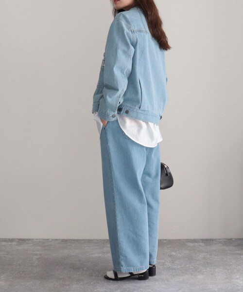 GEVACO（ゲバコ）の「【GEVACO/ゲバコ】10ozカラーツイル＆デニムジャケット（デニムジャケット・レディース・イエロー/ライトブルー/ネイビー・38）」の16枚目の写真