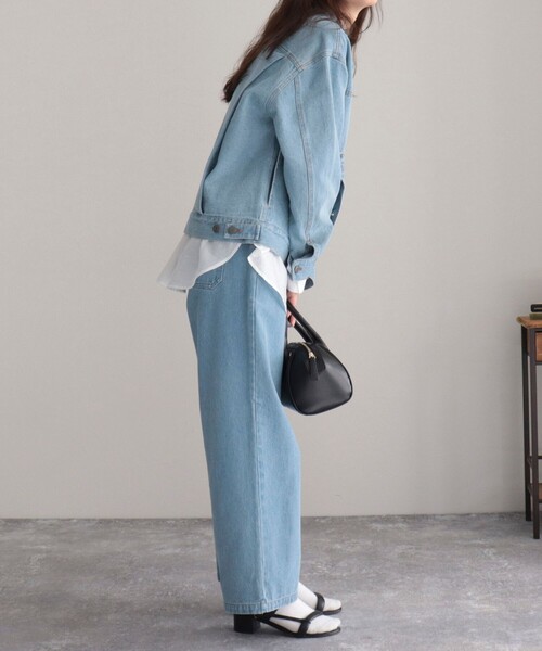 GEVACO（ゲバコ）の「【GEVACO/ゲバコ】10ozカラーツイル＆デニムジャケット（デニムジャケット・レディース・イエロー/ライトブルー/ネイビー・38）」の18枚目の写真