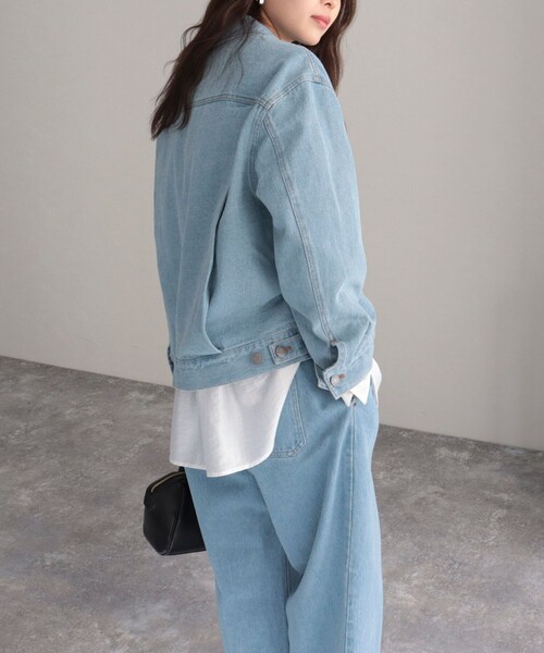 GEVACO（ゲバコ）の「【GEVACO/ゲバコ】10ozカラーツイル＆デニムジャケット（デニムジャケット・レディース・イエロー/ライトブルー/ネイビー・38）」の21枚目の写真