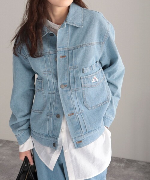 GEVACO（ゲバコ）の「【GEVACO/ゲバコ】10ozカラーツイル＆デニムジャケット（デニムジャケット・レディース・イエロー/ライトブルー/ネイビー・38）」の22枚目の写真