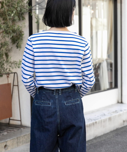 FORK&SPOON(フォークアンドスプーン)の「FORK&SPOON ボートネックボーダー(Tシャツ/カットソー・レディース・ベージュ系その他/ホワイト系その他/ブルー系その他/グリーン系その他・2/1)」の19枚目の写真