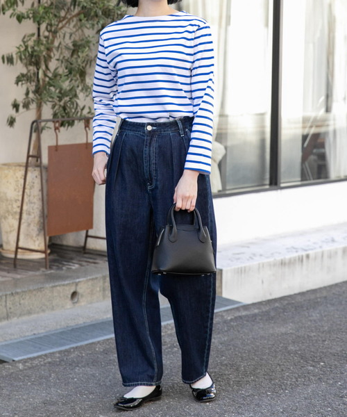 FORK&SPOON(フォークアンドスプーン)の「FORK&SPOON ボートネックボーダー(Tシャツ/カットソー・レディース・ベージュ系その他/ホワイト系その他/ブルー系その他/グリーン系その他・2/1)」の17枚目の写真