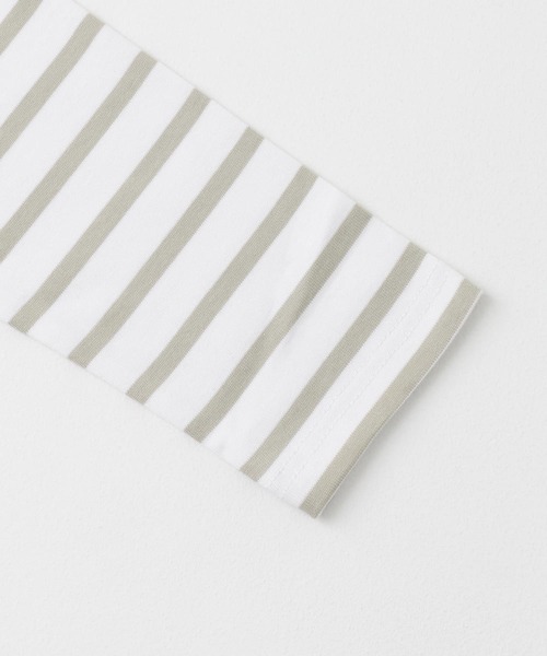 FORK&SPOON(フォークアンドスプーン)の「FORK&SPOON ボートネックボーダー(Tシャツ/カットソー・レディース・ベージュ系その他/ホワイト系その他/ブルー系その他/グリーン系その他・2/1)」の9枚目の写真