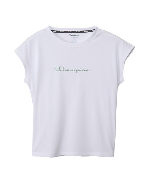 Champion(チャンピオン)の「【Champion/チャンピオン】レディース スポーツ スリーブレスTシャツ(Tシャツ/カットソー・レディース・ブラック/ホワイト/グリーン/オレンジ・MEDIUM/LARGE)」の1枚目の写真