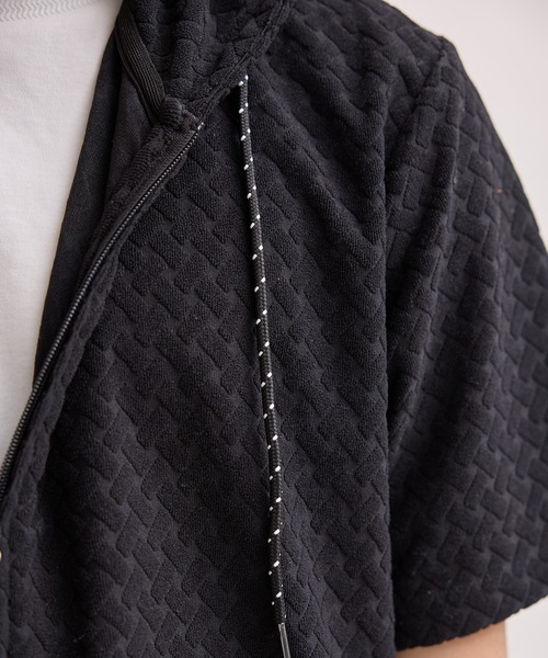 RATTLE TRAP（ラトルトラップ）の「パイルジャガード半袖パーカー（Tシャツ/カットソー・メンズ・ブラウン/ブルー/ブラック・LL/L/M）」の11枚目の写真