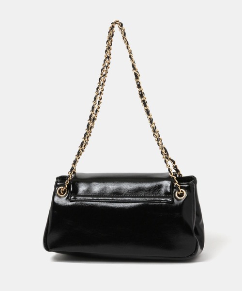FOREVER 21（フォーエバー トゥエンティーワン）の「チェーンフラップバッグ（ハンドバッグ・レディース・ブラック/ホワイト系その他2・FREE）」の10枚目の写真