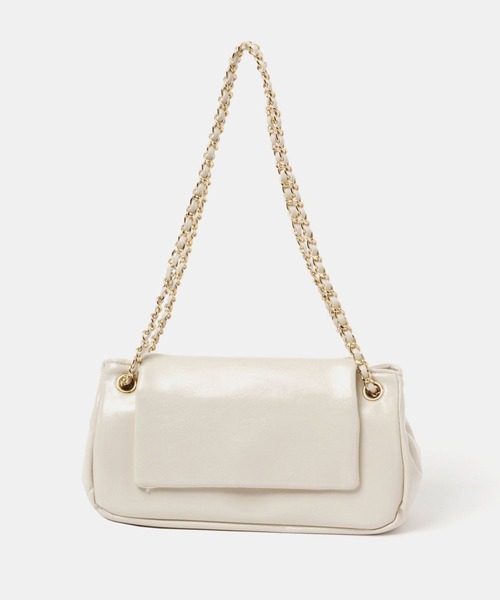 FOREVER 21（フォーエバー トゥエンティーワン）の「チェーンフラップバッグ（ハンドバッグ・レディース・ブラック/ホワイト系その他2・FREE）」の9枚目の写真